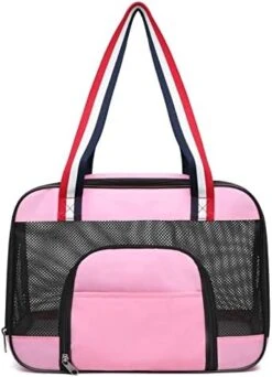 JOZZY Pet Travel Bag Portable Dog Carrier Bag Breathable Mesh Pet Puppy Travel Bag Backpack Outdoor Shoulder Bag For Small Dogs Cats Chihuahua Yorkie (Color : Pink, Size : Medium) 18 JOZZY Pet Travel Bag Portable Dog Carrier Bag Breathable Mesh Pet Puppy Travel Bag Backpack Outdoor Shoulder Bag For Small Dogs Cats Chihuahua Yorkie (Color : Pink, Size : Medium) -Zoo Shop 41GFpWdi2nL. AC