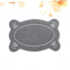 3pcs Cat Litter Rug Non Skid Rug Silicone Desk Mat Cat Litter Mat Small Claw Grinding Mat Dog Tablemat Dog Feeding Tablemat Pet Dog Pets Cat Litter Pets PVC Pets Carpet Trash Can -Zoo Shop 41GHmJw8ACL
