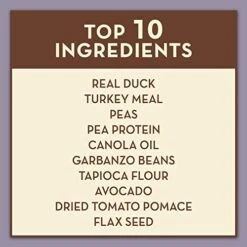 Avoderm Natural Grain-Free Dry Cat Food, All Life Stages Duck Recipe, 5 Lb Bag -Zoo Shop 41GJbCybA8L