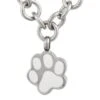 Perfect Memorials Paw Charm Stainless Steel Charm Bracelet - 8-1/2 Long -Zoo Shop 41GSiAWrrcL