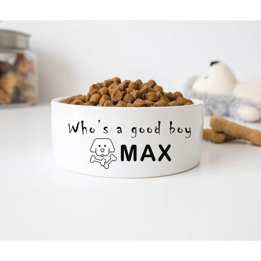 GENERIC Personalized Who's A Good Boy Pet Bowl, Ceramic Bowl For Dog, Dogs Drinking Bowl, Gift For Pets, Available In Two Sizes 3 GENERIC Personalized Who's A Good Boy Pet Bowl, Ceramic Bowl For Dog, Dogs Drinking Bowl, Gift For Pets, Available In Two Sizes