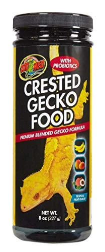 Zoo Med Crested Gecko Food - Tropical Fruit Flavor 8 Oz (227 G) - Pack Of 10