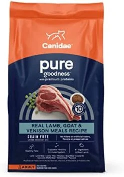 Canidae Pure Real Lamb, Goat & Venison Meals Recipe Adult Dry Dog 4 LB -Zoo Shop 41GuiN2wbnL. AC