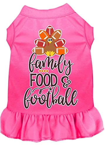 Family, Food, And Football Screen Print Dog Dress Purple 4X 7 Family, Food, And Football Screen Print Dog Dress Purple 4X - Image 5