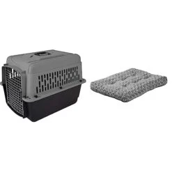 Petmate Aspen PET Dog Kennel, Various Sizes & Midwest Homes For Pets Deluxe Dog Beds Super Plush Dog & Cat Beds Ideal For Dog Crates Machine Wash & Dryer Friendly, 1-Year Warranty
