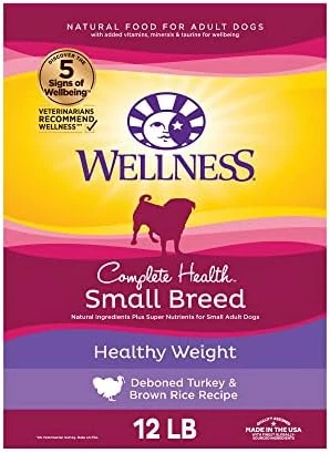 Wellness Complete Health Small Breed Dry Dog Food With Grains, Natural Ingredients, Made In USA With Real Turkey, For Dogs Up To 25 Lbs (Adult, Healthy Weight Turkey & Rice, 4-Pound Bag) 14 Wellness Complete Health Small Breed Dry Dog Food With Grains, Natural Ingredients, Made In USA With Real Turkey, For Dogs Up To 25 Lbs (Adult, Healthy Weight Turkey & Rice, 4-Pound Bag) - Image 12