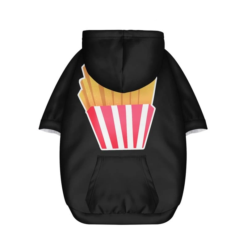 Rivatimrio Yummy French Fries Basic Dog Hoodie Sweatshirts, Cartoon Hand Drawn Fast Food Pet Clothes Hoodies With Hat, Soft Outfit Coat For Large Medium Small Dogs - S 4 Rivatimrio Yummy French Fries Basic Dog Hoodie Sweatshirts, Cartoon Hand Drawn Fast Food Pet Clothes Hoodies With Hat, Soft Outfit Coat For Large Medium Small Dogs - S - Image 2