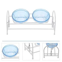 POPETPOP Puppy Feeder Dog Food Feeder Dog Cat Food Bowl With Adjustable Stand Glass Pet Water Bowl Kitten Food Bowl Dish Cat Feeder Pet Supplies For Cat Dog Puppy Feeder Dog Food Feeder -Zoo Shop 41HI1jvS8vL