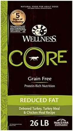 Wellness CORE Grain-Free High-Protein Dry Dog Food, Natural Ingredients, Made In USA With Real Meat, All Breeds, For Adult Dogs (Original Turkey & Chicken, 4-Pound Bag) -Zoo Shop 41HPDwblJ0L. AC 1