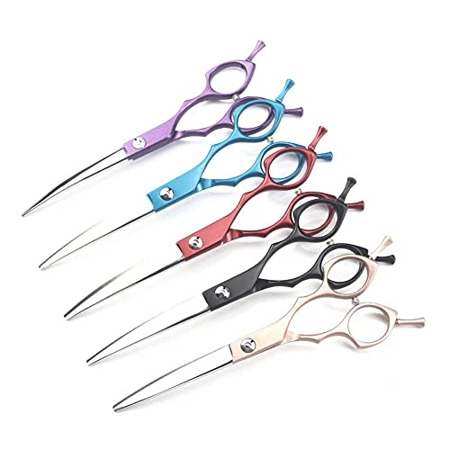 BITWIT Kitchen Baking, High-end Pet Grooming Scissors Color Grooming Scissors Small Mouth Finishing Scissors Up And Down Double Use (Color : Rose Gold Curved) 4 BITWIT Kitchen Baking, High-end Pet Grooming Scissors Color Grooming Scissors Small Mouth Finishing Scissors Up And Down Double Use (Color : Rose Gold Curved) - Image 2