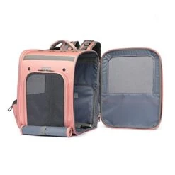 LEFEDA Cat Carrier Backpack Expandable Mesh Breathable Foldable Pet Travel Bags For Small Dogs Cats Rabbits Pet Carrier Backpack Pet Backpack Carrier -Zoo Shop 41HcEGVkc8L