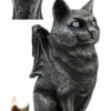 GENERIC HomDEc Stoic Moon Guardian Feline Cat Gargoyle Holder 5.5" H