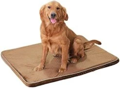 SHRADS Canvas Pet Dog Bed Mat Thin Washable Dog Crate Mattress Non Slip Memory Foam Orthopedic Dog Bed (Medium,Blue) -Zoo Shop 41HgIixmEKL. AC 1