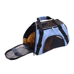 LEFEDA Pet Dog Backpack Messenger Carrier Bags Cat Dog Carrier Mesh Outgoing Portable Travel Packets Breathable Small Pet Handbag Pet Backpack Carrier (Color : Black) -Zoo Shop 41Hj9cZ6SUL