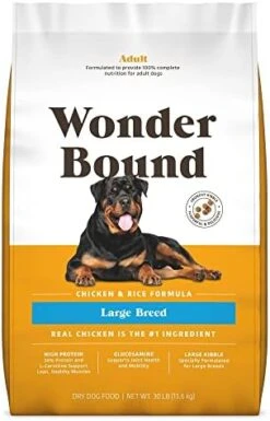 Amazon Brand - Wonder Bound Large Breed, Adult Dry Dog Food, Chicken & Rice, 30 Pound Bag 16 Amazon Brand - Wonder Bound Large Breed, Adult Dry Dog Food, Chicken & Rice, 30 Pound Bag -Zoo Shop 41Hp ZcvBFL. AC