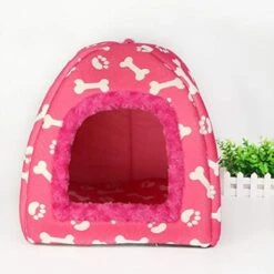 SENERY Warm Mongolian Yurts Shape Dog Bed Cave Foldable Cat Castle Bone Puppy House Tent Kennel Nest Small Dog Cushion -Zoo Shop 41Ib9Cgt5WL. AC