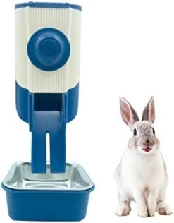 MUYG Rabbit Hanging Automatic Feeder Pets Food Bowl For Cages Pet Cage Gravity Feeder Bunny Removable​ Food Dispense For Small Animals Puppies Chinchilla (Green) -Zoo Shop 41IdukejfzL. AC