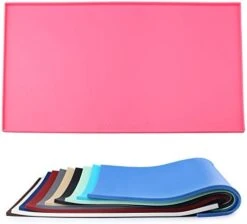 Vivaglory Pet Food Mat Silicone Dog Cat Bowl Mat Non-Stick Food Pad Waterproof Grade Pet Feeding Mat, Grey 19" L X 12" W -Zoo Shop 41IeGIoHs1L. AC