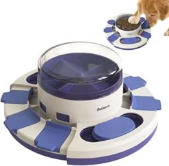 Kubatis Dog Rotating Puzzle Toys Level 3 2 1, Dog Treat Puzzle Slow Feeder, Interactive Enrichment Toys For Large/Medium/Small, Dog Food Dispenser For Boredom And Mental Stimulation.(Dark Blue) 20 Kubatis Dog Rotating Puzzle Toys Level 3 2 1, Dog Treat Puzzle Slow Feeder, Interactive Enrichment Toys For Large/Medium/Small, Dog Food Dispenser For Boredom And Mental Stimulation.(Dark Blue) -Zoo Shop 41JESP8KOL. AC 1