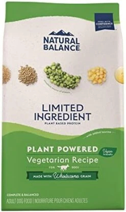 Natural Balance Limited Ingredient Adult Dry Dog Food With Vegan Plant Based Protein And Healthy Grains, Vegetarian Recipe, 12 Pound (Pack Of 1) -Zoo Shop 41JWfgURj7L. AC 1
