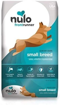 Nulo Frontrunner Small Breed Dry Dog Food, Premium Ancient Grain Small Kibble For Proper Chewing With Taurine For Heart Health And Probiotics For Digestive Support -Zoo Shop 41Jh6IshKmL. AC