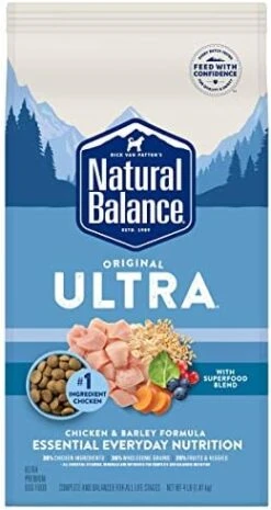 Natural Balance Original Ultra Chicken & Barley All Life Stages Dry Dog Food 11 Pound (Pack Of 1) -Zoo Shop 41JjOIjuLuL. AC