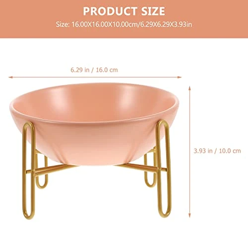 Dog Food Container 1Pc Adorable Cat Feeding Bowl Versatile Ceramic Pet Feeder Bowl With Rack Cat Food Dispenser 4 Dog Food Container 1Pc Adorable Cat Feeding Bowl Versatile Ceramic Pet Feeder Bowl With Rack Cat Food Dispenser - Image 2