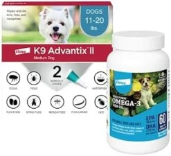 K9 Advantix II Medium Dog Vet-Recommended Flea, Tick & Mosquito Treatment & Prevention | Dogs 11-20 Lbs. | 2-Mo Supply -Zoo Shop 41KGj0WAJJL. AC