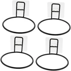 POPETPOP 3pcs Bowl Holder Bird Accessories Wall Mounted Planters Wall Mounted Clothing Rack Wall Mounted Planter Ring Wall Mounted Hooks Flower Pot Ring Bracket Cat Feeding Shelf Pet Supply -Zoo Shop 41KNPD4 aAL. AC