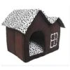 YangYan Pet Supplies Doghouse Double Top Spot House Removable And Washable Pet House Dog Mat Semi-Closed Nest Wholesale (Color : Dark Brown, Size : 55cm 40cm 42cm)