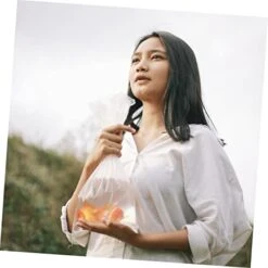 GARVALON 20pcs Fish Packing Bag Cookie Packaging Bags Plastic Packaging Bags Clear Poly Bags Plastic Minnow Bags Rubber Worm Bag Live Fish Shipping Bags Goldfish Flat Angle Packing Bags Fry -Zoo Shop 41Kg067naVL