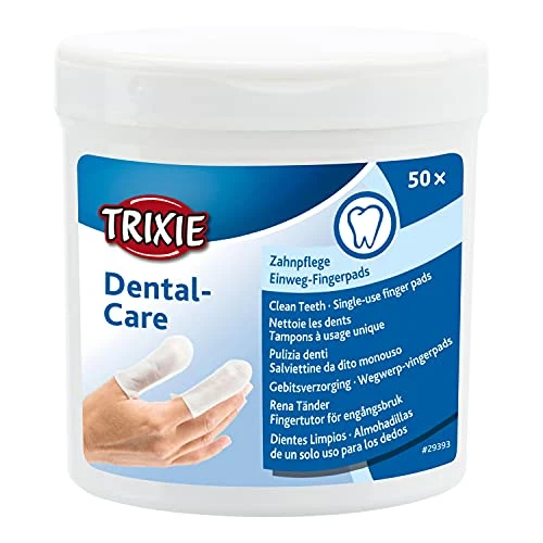 TRIXIE 29393 Dental Care Finger Pads Pack Of 50 3 TRIXIE 29393 Dental Care Finger Pads Pack Of 50