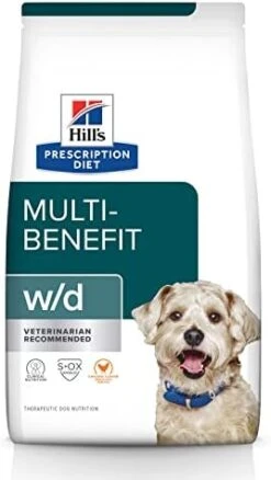 Hill's Prescription Diet W/d Multi-Benefit Digestive/Weight/Glucose/Urinary Management Chicken Flavor Dry Dog Food, Veterinary Diet, 27.5 Lb. Bag 14 Hill's Prescription Diet W/d Multi-Benefit Digestive/Weight/Glucose/Urinary Management Chicken Flavor Dry Dog Food, Veterinary Diet, 27.5 Lb. Bag -Zoo Shop 41KnaLxtqkL. AC 1