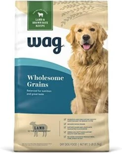 Amazon Brand – Wag Dry Dog Food, Lamb And Brown Rice, 5 Lb Bag -Zoo Shop 41LA58FSosL. AC 5