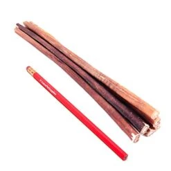 ValueBull Bully Sticks For Small Dogs, Extra Thin 12 Inch, 10 Count - All Natural Dog Treats, 100% Beef Pizzles, Single Ingredient Rawhide Alternative -Zoo Shop 41LACr74cCL