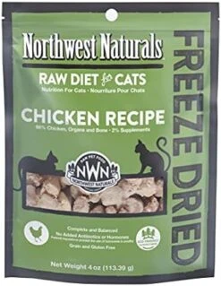 Northwest Naturals Freeze Dried Diet For Cats – Chicken Cat Food – Grain-Free, Gluten-Free Pet Food, Cat Training Treats – 11 Oz. -Zoo Shop 41LGXMusRML. AC