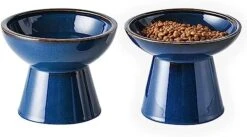 Elevated Raised Cat Food Bowls, Victob 2 Whisker Fatigue Cat Bowl For Food And Water, 6.2 Inch Ceramic Raised Cat Food Bowls Whisker Friendly For Pet Easy Eating, Lead & Cadmium Free, Dishwasher 16 Elevated Raised Cat Food Bowls, Victob 2 Whisker Fatigue Cat Bowl For Food And Water, 6.2 Inch Ceramic Raised Cat Food Bowls Whisker Friendly For Pet Easy Eating, Lead & Cadmium Free, Dishwasher -Zoo Shop 41LHdfcT1L. AC