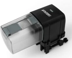 Vanters L27 Automatic Aquarium Fish Tank Feeder Timer Adjustable Food Dispenser (APP Control & USB Power Supply), Compatible With Amazon Alexa (Black, Standard Pack) -Zoo Shop 41LJO6KZvLL. AC