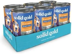 Solid Gold Weight Management Dog Food - Fit & Fabulous Wet Grain Free Dog Food Made With Real Chicken, Sweet Potato And Green Bean - For Weight Control And Dogs With Sensitive Stomachs -Zoo Shop 41LLh3bibIL. AC