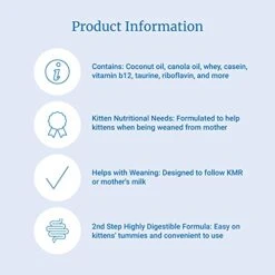 PetAg KMR 2nd Step Kitten Weaning Food - Contains Natural Milk Protein - For Kittens 4-8 Weeks Old - 14 Oz -Zoo Shop 41LwlGLM47L