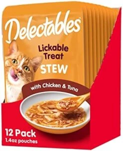 Hartz Delectables Stew Lickable Wet Cat Treats For Adult & Senior Cats, Variety Pack, 12 Count -Zoo Shop 41LyoY6BXIL. AC
