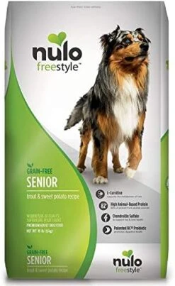 Nulo Freestyle All Breed Senior Dry Dog Food, Premium Grain-Free Dog Kibble With Healthy Digestive Aid BC30 Probiotic And Chonoitin Sulfate For Hip & Joint Support -Zoo Shop 41LzU1Rs3QL. AC
