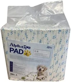 Alpha Dog Series Potty Training Pads Ultra Absorbent Large Pee Pads For Dogs Leak Proof Fast Drying Odor Neutralizer Protect Floors & Carpets (Medium (22in X 22in) - 400ct) -Zoo Shop 41MKLS8kfsL. AC