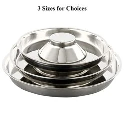 QIYADIN Stainless Steel Pet Bowl For Puppy And Cat, Dog Food And Water Feeding Bowl, Puppies And Kittens Weaning Bowls, Multiple Dogs And Cats Eat And Drink Together (2PC, L) 16 QIYADIN Stainless Steel Pet Bowl For Puppy And Cat, Dog Food And Water Feeding Bowl, Puppies And Kittens Weaning Bowls, Multiple Dogs And Cats Eat And Drink Together (2PC, L) -Zoo Shop 41MLP1LOBsL