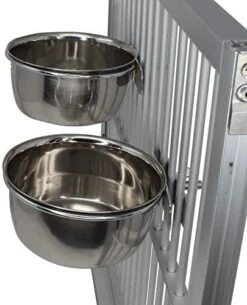 Bonka Bird Toys 3493 2pk 10oz Stainless Steel Clamp Cups Liquid Food Treat Parrot Budgie Finch -Zoo Shop 41MUMjXShhL. AC