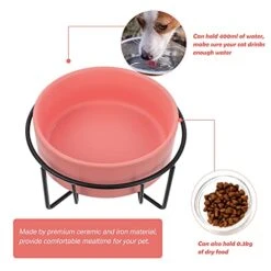 Hemobllo 1 Set Of Ceramic Pet Bowl Pet Feeder Bowl With Stand Pet Supplies 13 Hemobllo 1 Set Of Ceramic Pet Bowl Pet Feeder Bowl With Stand Pet Supplies -Zoo Shop 41MXXiE655L