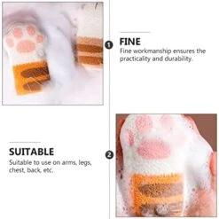 HEIMP 2pcs Multipurpose Scrubber Shaped Scrubbing Skin For Pet Paw Cleaners Shower Sponges Mesh Sponge Cute Foam Scrubbers Infant Newborn Food Loofha Soap Back Bowl Dog Kids Ball Loofah -Zoo Shop 41MmVZHOeAL