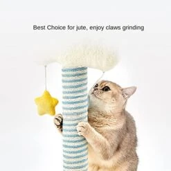 JYDQM Cats Climbing Frame Sisal Small Cats Scratching Board Cat Toys Does Not Grinding Claws Furniture Cats Gripping Column (Color : A, Size : One Size) -Zoo Shop 41MtOHGoHRL
