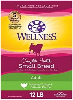 Wellness Complete Health Small Breed Dry Dog Food With Grains, Natural Ingredients, Made In USA With Real Turkey, For Dogs Up To 25 Lbs (Adult, Healthy Weight Turkey & Rice, 4-Pound Bag) 19 Wellness Complete Health Small Breed Dry Dog Food With Grains, Natural Ingredients, Made In USA With Real Turkey, For Dogs Up To 25 Lbs (Adult, Healthy Weight Turkey & Rice, 4-Pound Bag) -Zoo Shop 41Muus1qdML. AC