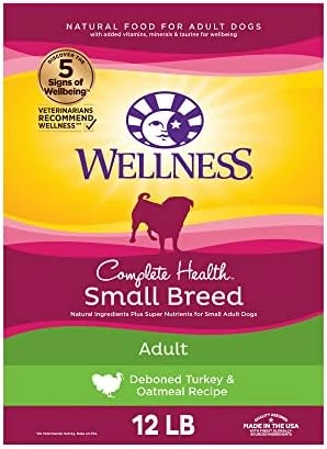 Wellness Complete Health Small Breed Dry Dog Food With Grains, Natural Ingredients, Made In USA With Real Turkey, For Dogs Up To 25 Lbs (Adult, Healthy Weight Turkey & Rice, 4-Pound Bag) 8 Wellness Complete Health Small Breed Dry Dog Food With Grains, Natural Ingredients, Made In USA With Real Turkey, For Dogs Up To 25 Lbs (Adult, Healthy Weight Turkey & Rice, 4-Pound Bag) - Image 6